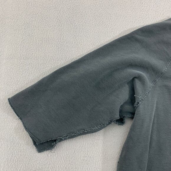 Nili Lotan Pullover Sweater Top Womens Medium Charcoal Black Sleeve Ripped - Picture 12 of 16